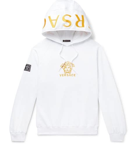 white versace hoodie